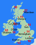Forecast Mon Apr 29 United Kingdom
